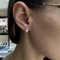 Earrings Lux Gioielli Woman in White Gold Perla ORLK0136G;005;BI - ORLK0136G;005;BI